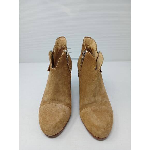 Rag & Bone Margot Suede Boots Shoes Tan Camel US 6 EU 36.5 - Picture 3 of 12